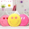 3 Pcs 16 Inch Face Emoticon Cushion Stuffed Plush Pillow,