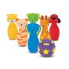 Melissa & Doug K’s Kids Bowling Friends Set, Soft Animal-Themed