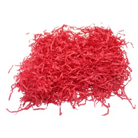 Sunrise Packaging Shredded Tissue Paper, Coloured Paper, Recyclable Shredded Paper, Multi-Purpose, DIY Craft Shredded Paper, Decorative Paper (Red)