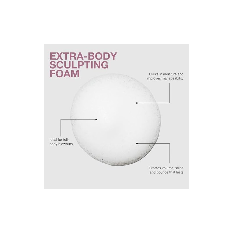 Paul Mitchell Extra-Body Sculpting Foam, Espuma Moldeadora Extra-Volumen, Engrosa +