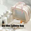 Dry Wet Toiletry Bag Breathable Mesh Dry Wet Separating Makeup