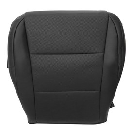 SecosAutoparts Front Driver Side Bottom Replacement Perforated Microfiber Leather Seat Cover #LA21 or LB20 Black Compatible with Lexus ES300h ES350 2013 2014 2015 2016 2017 2018