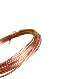 Bare Copper Craft Wire - 18 Gauge 1mm - 2.5M, Wire for Sculpting, Craft Floral Making, Jewelry Making, Wire Weaving and Wrapping, Electroculture Copper Wire (1mm 2.5M 8.2FT)