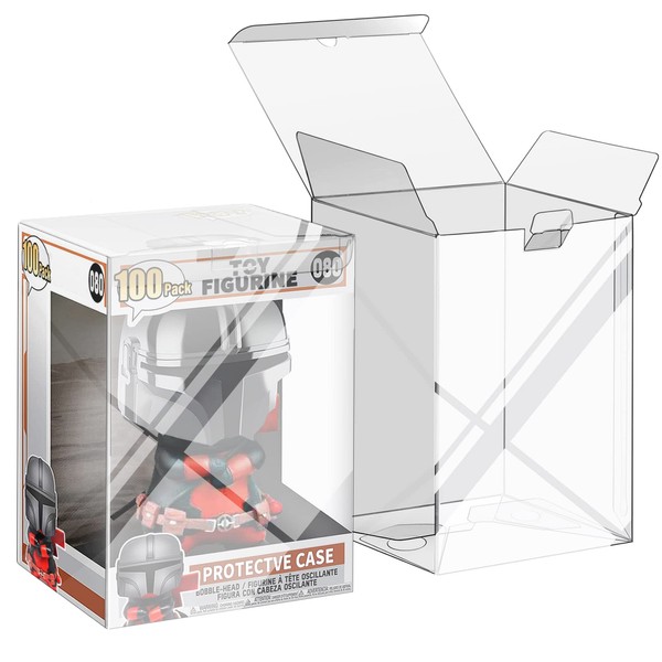 100 Pack Protectors Case Compatible with Funko- 4" Inch Pop
