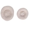 2Pcs Cream Round Shape Pillow for Photography Props, Wide and