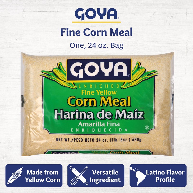 Yellow Cornmeal by Goya, Gluten Free Cornmeal, Harina De Maiz,