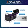 SugarFox 63L Car Trunk Organizer for SUVs & Small/Midsize Cars