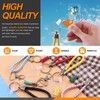Rustark 155Pcs Clear Acrylic Keychain Blanks Assortment Kit with Tassel