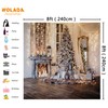 WOLADA Christmas Backdrop Christmas Photo Backdrop Fireplace Backdrop Merry Christmas