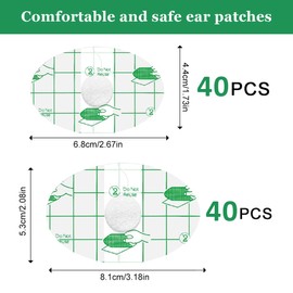 OUDQFCJ 80 Stück Ohrenschutz Schwimmen Kinder Erwachsene Wasserdicht mit Saugfähiger Mitte, Effizient Wasserdicht Ohrstöpsel für Schwimmen und Surfen (Zwei Größen)