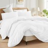 SSW HOMES Duvet Cover Single (White) - 2 Pcs Brushed