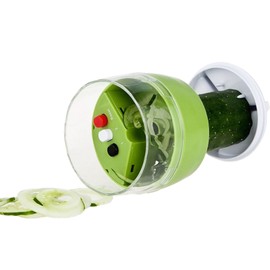 HUATEEN Spiral Cutter Vegetable Manual Spiral Cutter Vegetable Cutter 4-in-1 Hand Plastic and Stainless Steel Spiral Julienne Cutter for Carrots, Potatoes, Zucchini Salad Spiral Cutter