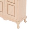 Dollhouse Miniature Wardrobe 1/12 Scale Double Door Dolls House Closet