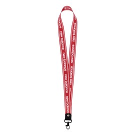 M-factory Genuine Strap, Shoulder Strap, Long, Neck Strap, For Smartphones, ID Employee Card, Pass Case, Shoulder Strap, Brand, Line Logo/Red