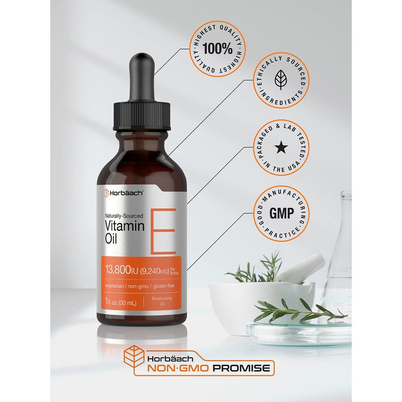 Horbäach Vitamin E Oil | 13,800 IU | 1oz |