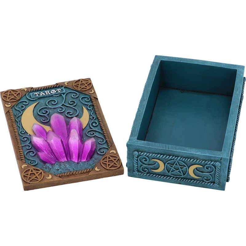 Nemesis Now Crystalline Tarot Box 14.4cm, Blue