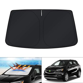 KUST Windshield Sun Shade for 2013-2019 Buick Encore Accessories Custom Fit Sunshade Window Sun Visor Protector Foldable Blocks UV Rays Keep Your Car Cooler