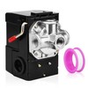 FBANG Air Compressor Pressure Switch Control Valve 95-125 PSI Horizontal