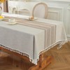 Cenebonxy Rustic Fall Table Cloth Rectangle Table Cloths, Cotton Linen