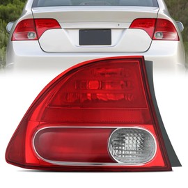 Nilight Taillight Assembly Compatible with 2006 2007 2008 Honda Civic Sedan