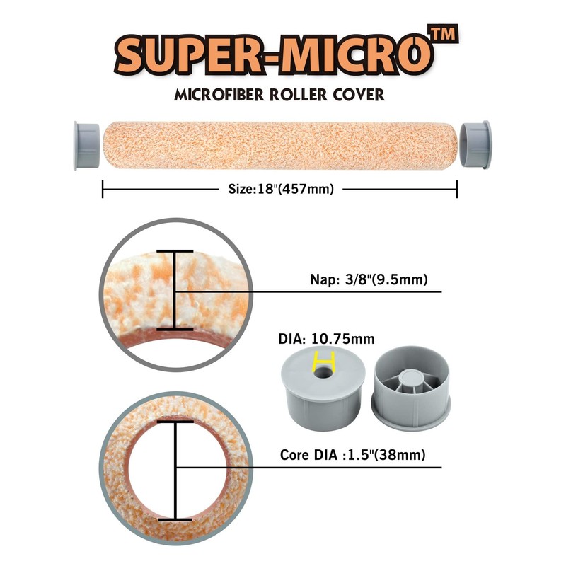ROLLINGDOG 12 Inch Paint Roller Kit - Large Paint Bucket