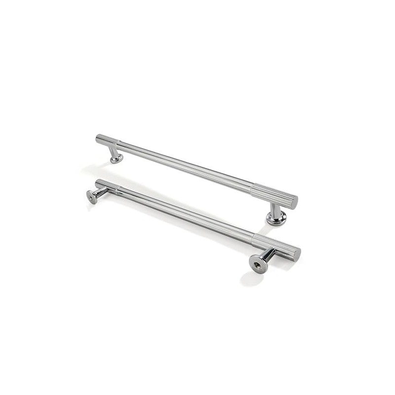 ZAUYX 10-Pack 8 Inch Hole Center Polished Chrome Cabinet Pulls