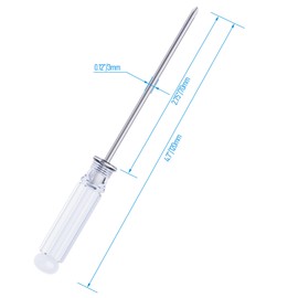 FOCMKEAS 5PCS Mini Phillips Screwdriver, 3mm Cross Head with Clear Non-slip Handle for Small Appliances, 4.72"(120mm) Total Length, Non-magnetic