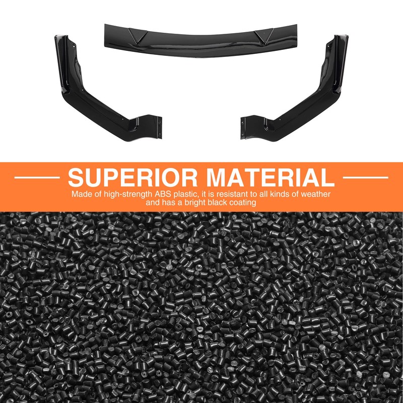 JTFF Front Bumper Spoiler Lip Compatible with 2014-2017 Infiniti Q50