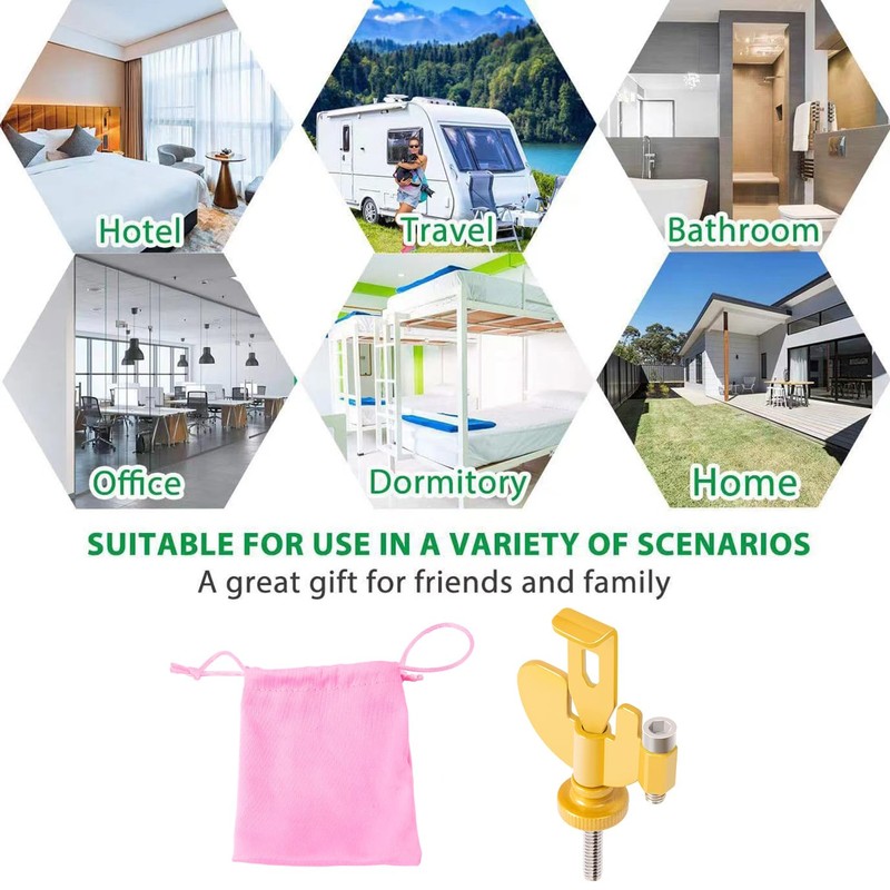 PAJWITHL Portable Door Lock - Suitable for Travel Hotels, Homes,College