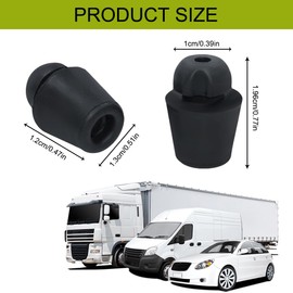 HQRNYP 10PCS Car Door Bumper Shock Absorbers, Car Door Edge Guards, 82191-28010 Rubber Dampers Buffer Pad, Auto Accessories Front and Rear Auto Soundproof Guard Cushion Pad Universal for Most Vehicles