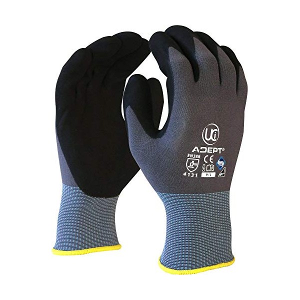 UCi Adept-PC Nylon & Lycra Blend Soft Stretchy Nitrile Foam