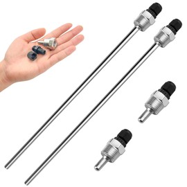 GZhaimai Set of 4 Immersion Sleeves, Stainless Steel Temperature Sensor, 1/2 Inch Thermowell for Temperature Sensors (8 x 30 mm / 8 x 300 mm)