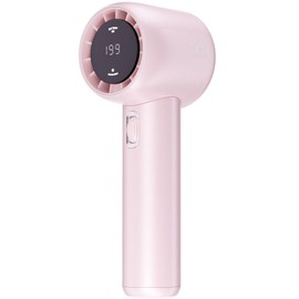Handheld Fan, Speed(1-199) Adjustable Portable Fan, USB Rechargeable Personal Fan, 5000mAh Battery with Up to 18H Cooling, Pocket Fan with LED Display, Ideal for Camping, Makeup, Travel (GF02 Pink)