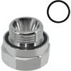 A-211 27mm-2.0 Thread Size Oil Drain Valve Adapter, Silver