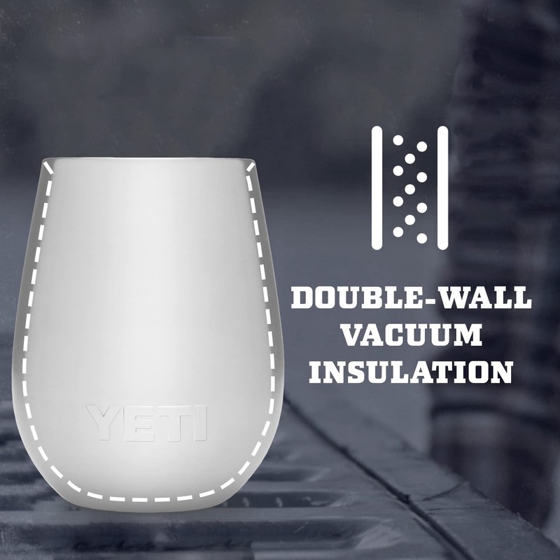 YETI Rambler 10 oz Wine Tumbler, Vacuum Insulated, Stainless Steel