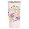 Studio Oh! Insulated Stainless-Steel Tumbler - Double-Walled 17-Ounce Travel Cup - Vacuum Seal Keeps Liquids Hot or Cold for Hours - Fits Standard Size Cup Holders - Kindness Matters