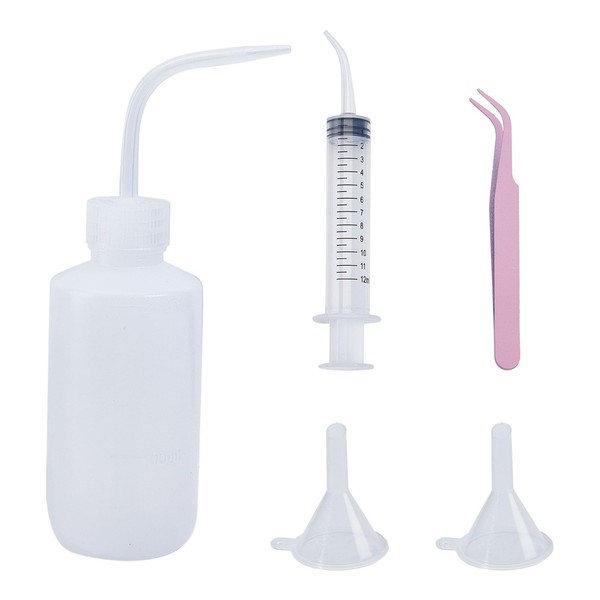 NICENEEDED 5 PCS Snow Globe Tumbler Supplies, DIY Glitter Snow