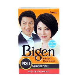 Bigen Powder Hair Color, Dark Brown N30 - Pack of 3 (Combo Set)