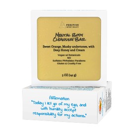 Positive Intent Beauty, Mental Yoni Affirmation Soap, Cleanse with Antioxidant Fruit Juice Extract, Nourish, and Soften Skin, 5oz