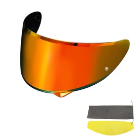 PSLER C10 Visor - C10 Tinted Visor HJ-34P Visor Helmet Face Shield for C10 HJ-34P,Gold Red Visor