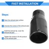 VekAuto 1 Pc Exhaust Tip 1.8" - 3.0" Inlet 3.9"