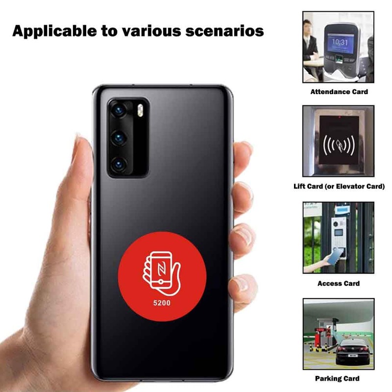 T5577/T5200 Writable 125kHz RFID Phone Sticker Adhesive Back Proximity ID