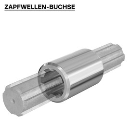Wiltec PTO Shaft Bushing B-Type 80 mm for Multi-Spline Shaft PTO Shaft with 1 3/8 Inch Z6 6 Groove Tractor Attachment