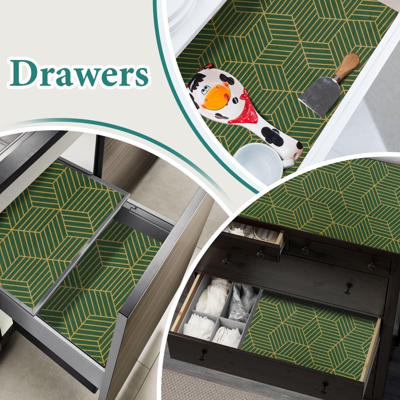 Shelf Liners for Kitchen Cabinets 17.5in x 20FT, Non Adhesive