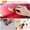 2PACK Razor Blade Scraper, 2-in-1 Scraper Tool with 12Pcs Plastic