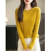 Chanyarn Women's 100% Merino Wool Sweater 2024 Fall Winter Crew