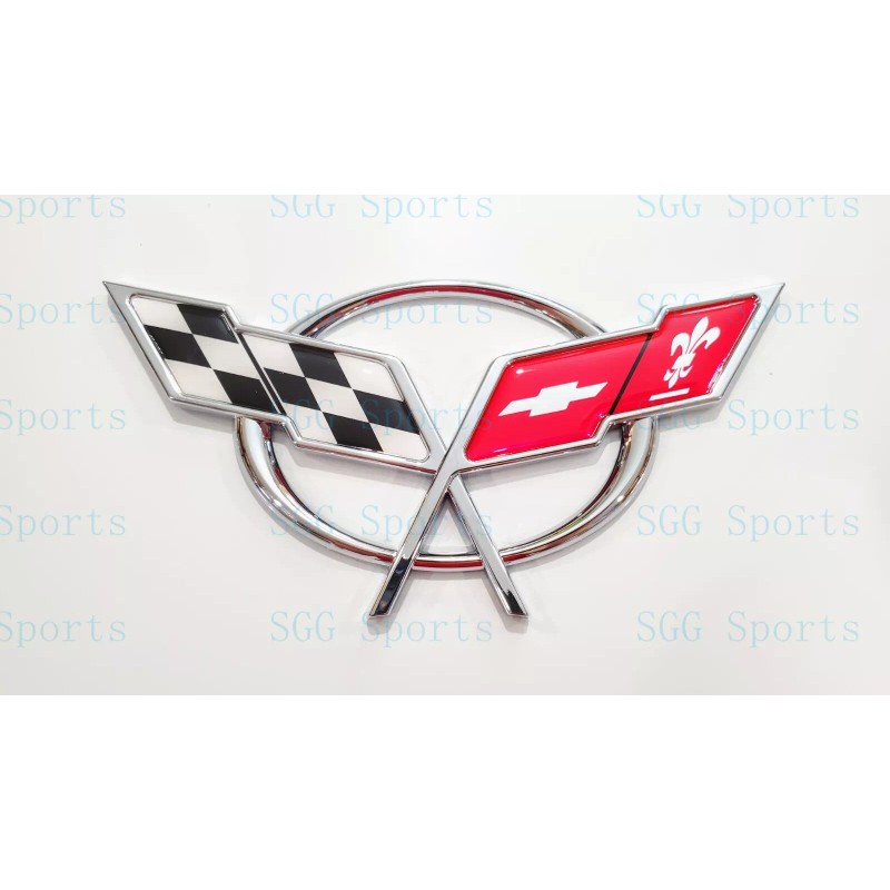 AUTO 2PC 1997-2004 C5 Corvette Chrome Front Bumper Rear Deck