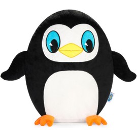 SQUISHBRUBIES Percy the Penguin - 35 cm Cuddly Toy - Super Soft Plush Stuffed Toy - Plush Toy for Cuddling, Gift and Collecting - Black and White