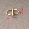 Ruwado 4 Pcs Adjustable Metal Buckles Strap Shorten Clasps Chain