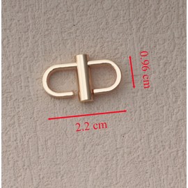 Ruwado 4 Pcs Adjustable Metal Buckles Strap Shorten Clasps Chain Replacement Buckle for Bag